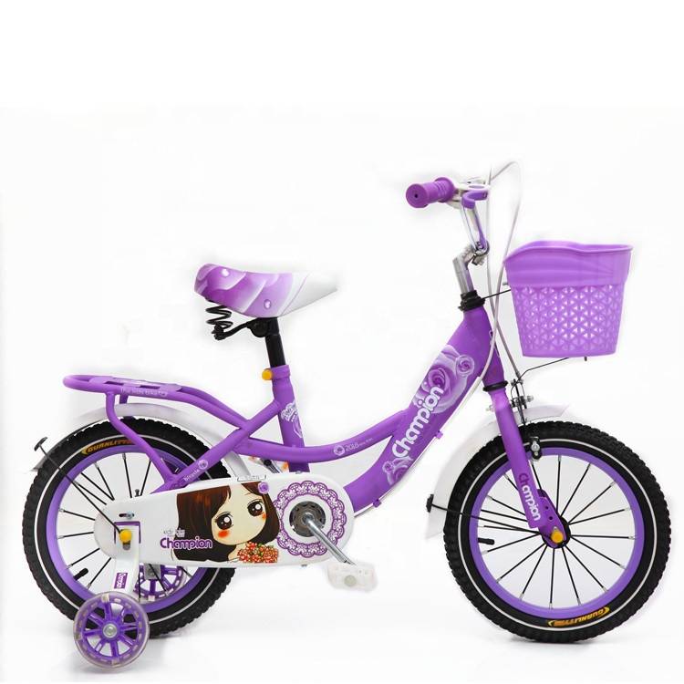 2020 New model beautiful child bike/environmental and safety girls 14 inch bike/kids 4 wheels cheap youth bicycles
