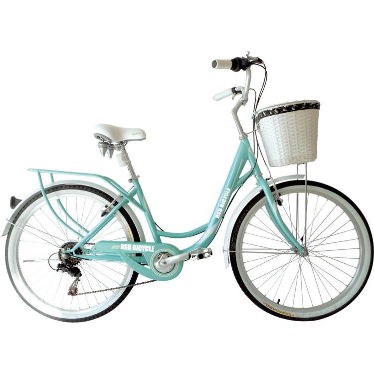 China 2020 hot new cheap single speed bike / 26 inch bicycle with light / adult city bike for lady