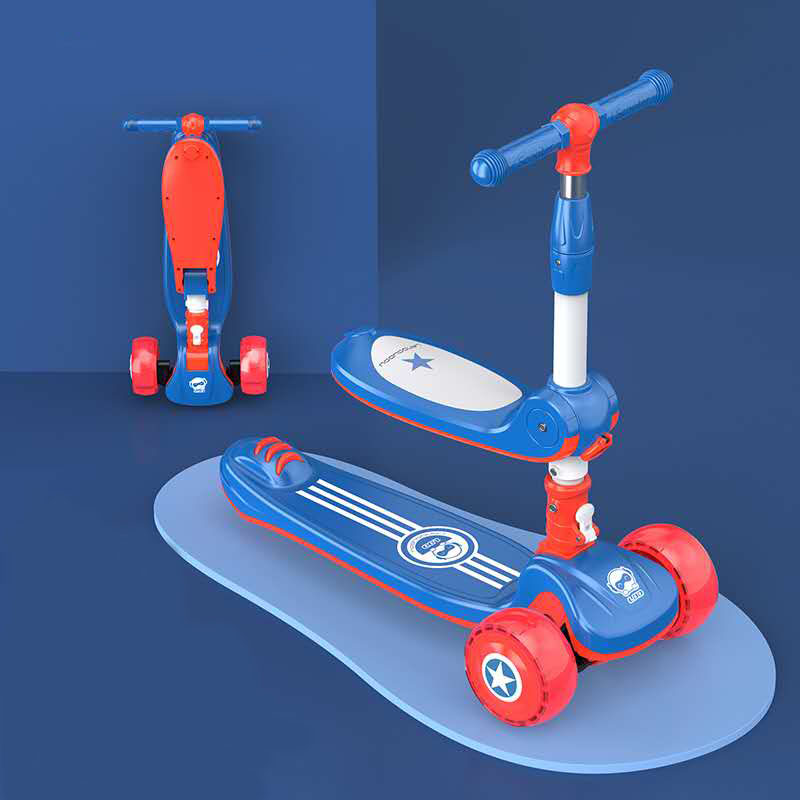 Hot Selling Three Wheel Kids Kick Scooter Manufacture Road Runner Scooter For Kids