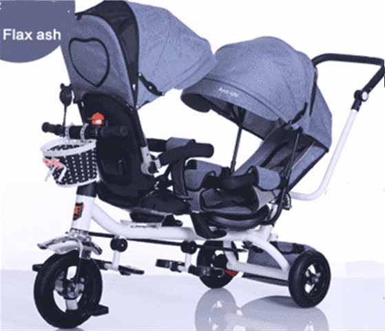 Twins Baby tricycle new models  detachable baby stroller tricycle