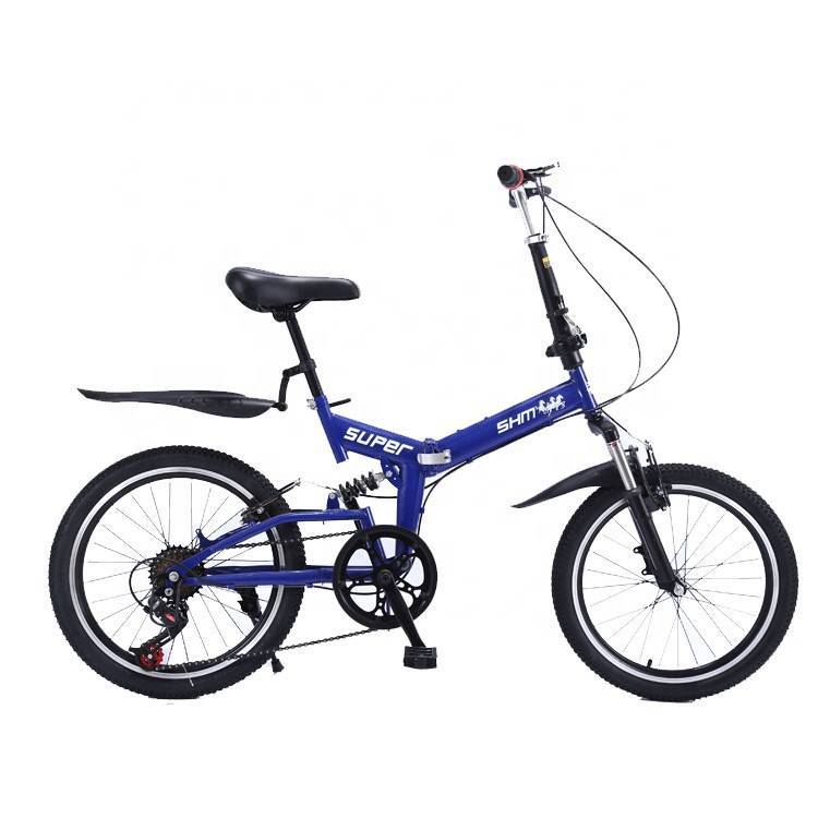 New model small wheel folding bicycle, 21 speed foldable bike with suspension