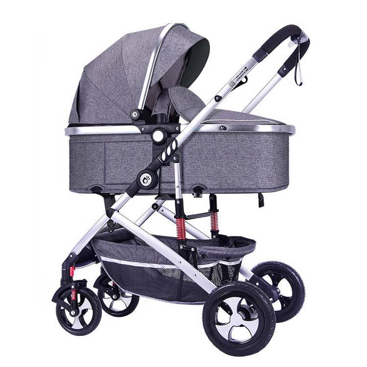 Comfortable doll pram with adjustable hand /12 inch air wheels stroller wheel cover /stroller for shopping mall