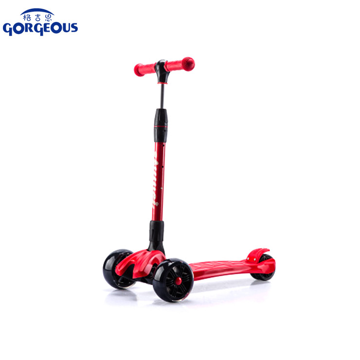 New Style Custom Foldable 3 Wheel Baby Child Kick Scooter With Light And Music For Kids