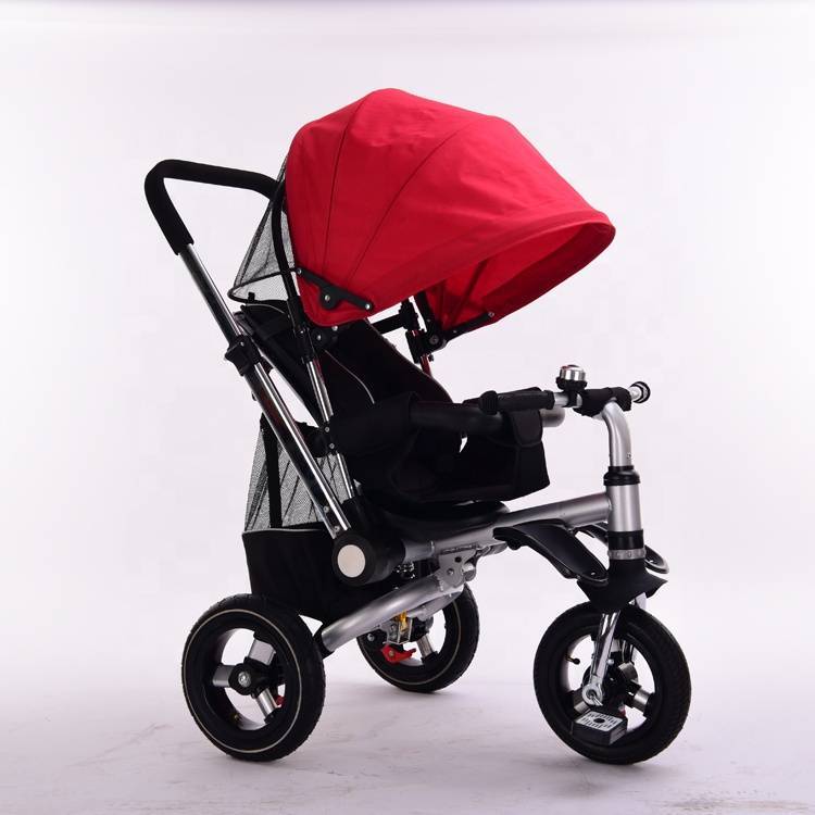 New design 360 degree rotation baby tricycle / foldable baby 3 wheel trike car with en71/  metal frame child trike for sale