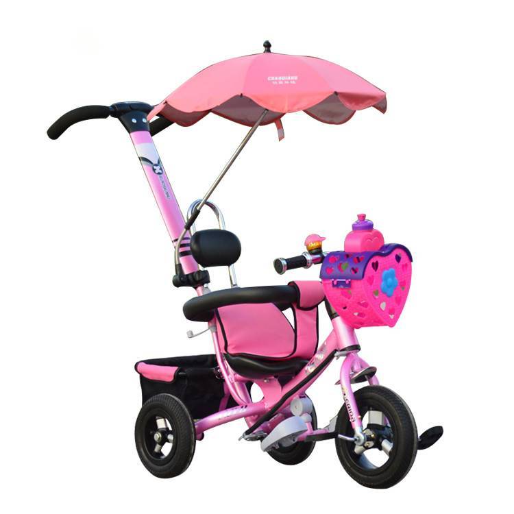 Wholesale children bike with umbrella tricycle kids/12 inch wheels beautiful Girl Pink kid tricycle/kids lovely tricycle
