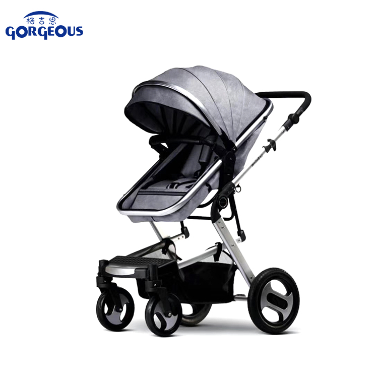 Fashion European style 3 in 1 folding newborn sleeping bag baby stroller with carrycot and carseat