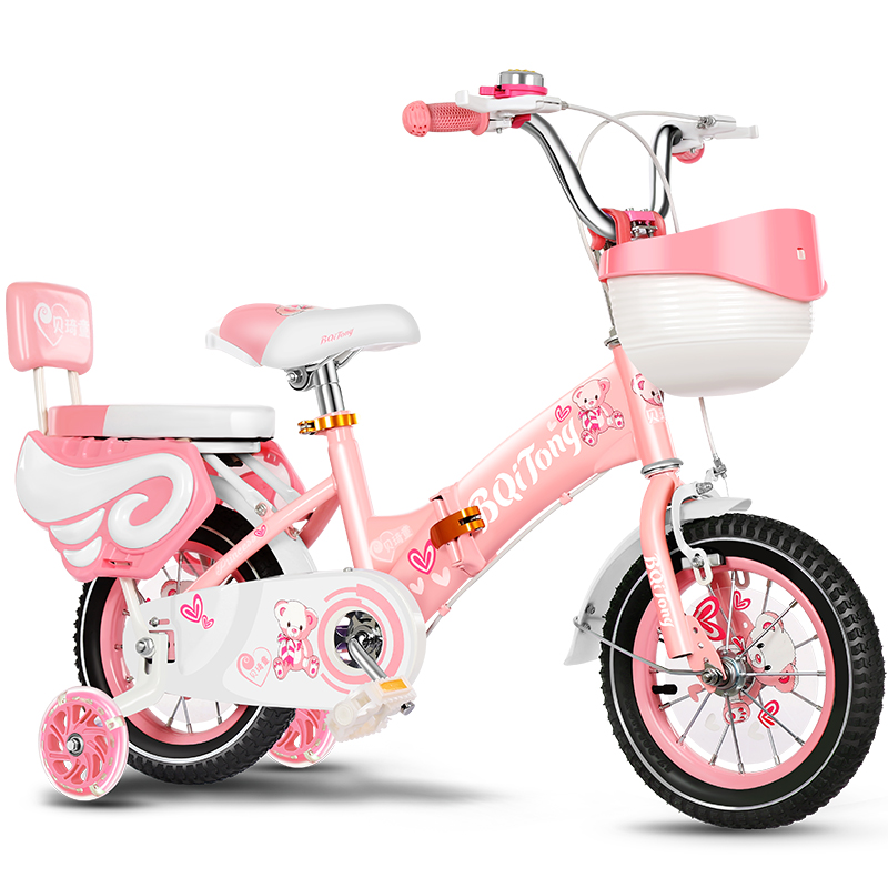 Customize new model Non-foldable children's bicycle with bell and back seat