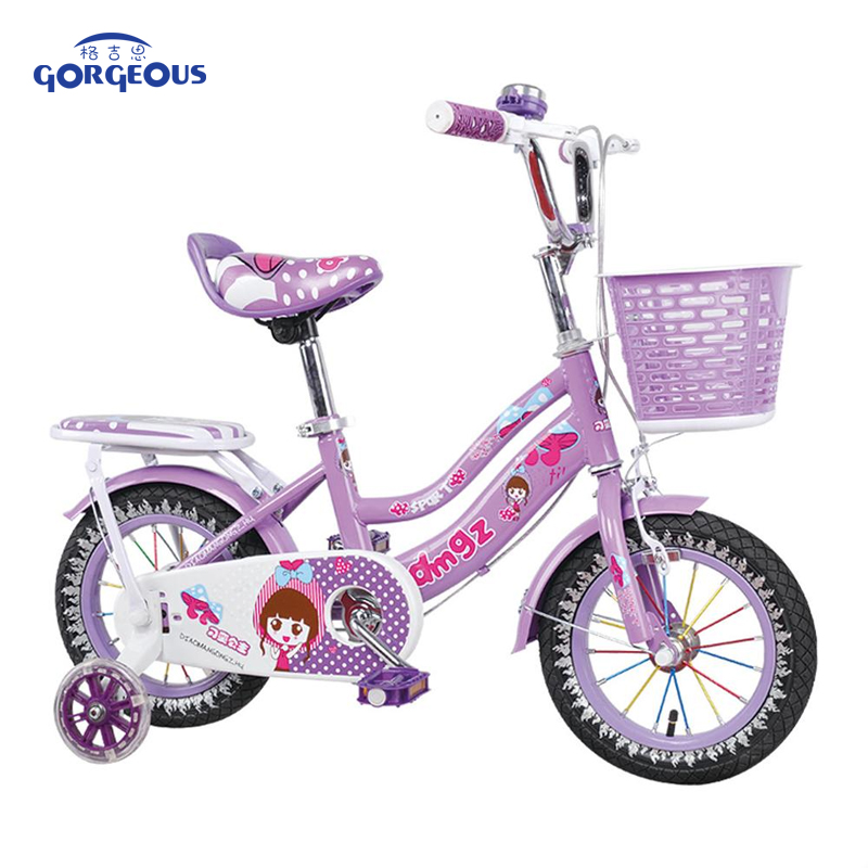 GORGEOUS Little Princess Pink Purple Baby Cycle/ Four Wheel Bike for Girl in 12 14 Inch kids bicycle children bicycle baby bike