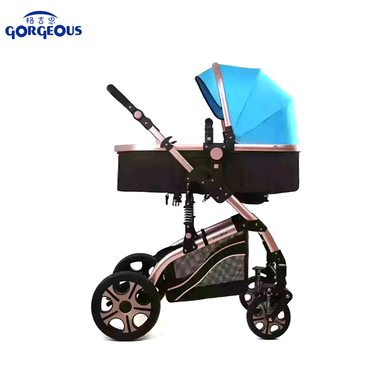 2021 Travel luxury baby pram large wheel fashion baby stroller with adjustable foot rest