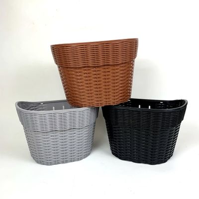 factory woven removable bike baskets hanging wicker storage bicycle front basket 5000 Pieces