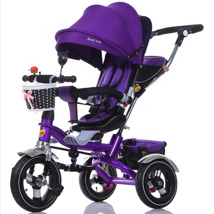 China factory direct supply baby tricycle new models with push bar/CE passed push along trike/child toy tricycle for 3 year old