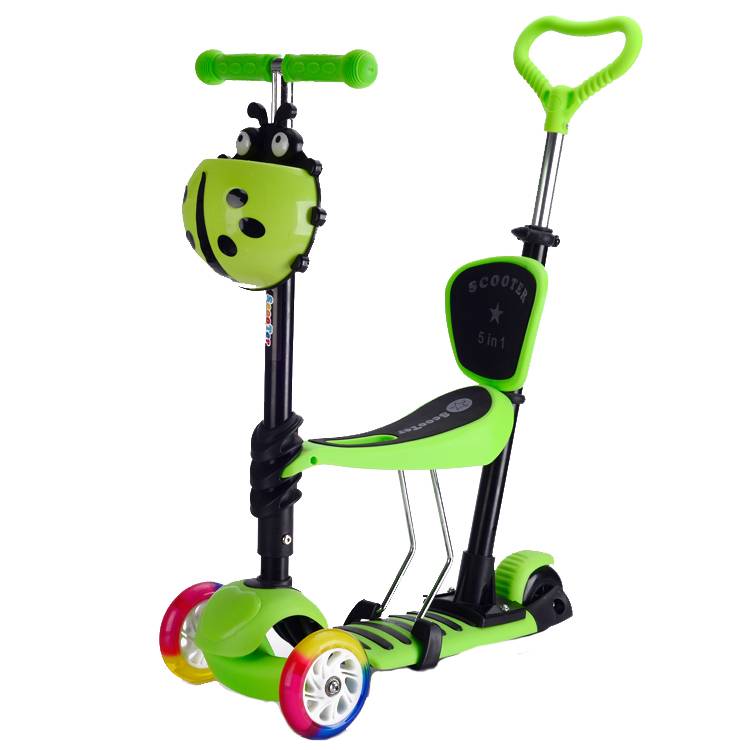 convenience handlebar kich scooter , 5 in1 three wheel kick scooter , street legal kick scooter
