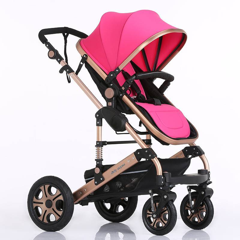2020 CE certificate foldable baby carriage / high landscape mother baby stroller 3 in 1 / inflaming retarding baby pram Europe