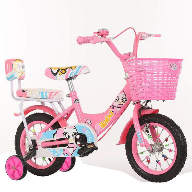 2021 best quality  2 training wheels toddler kids bike bicycle  with back seat