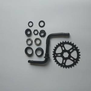 Bicycle Conjoined Crank 89mm Bicycle Crank Bicycle Parts For Mtb Aluminum Alloy Single Speed Bicycle Crank Set